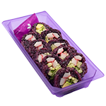 Sushi made with purple rice